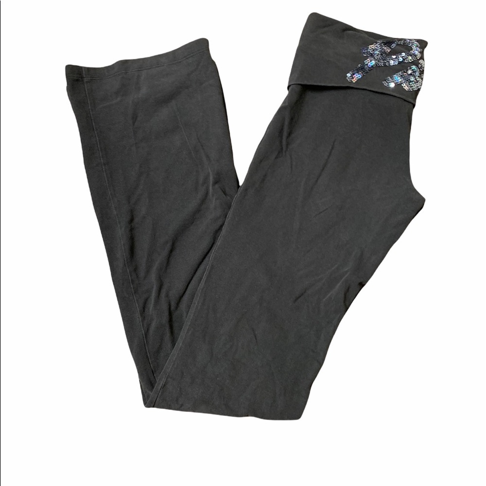Victoria’s Secret PINK sequin bootcut yoga pants